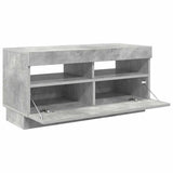 TV Cabinet with LED Lights Concrete Grey 80x35x40 cm 804449