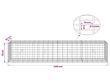 Gabion with 5 mm Wire and 5x10 cm Mesh 200x50x50 cm 3464710