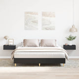 Bed Frame Black Engineered wood, solid eucalyptus wood, plywood 3328709