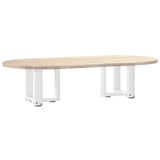 Coffee Table Legs T-Shaped 2 pcs White 30x25x cm Steel 4013001