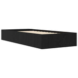 Bed Frame with Storage Black Oak 80 x 200 cm Engineered Wood 3429563