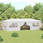 Professional Party Tent with Side Walls 4x9 m White 90 g/m 48529