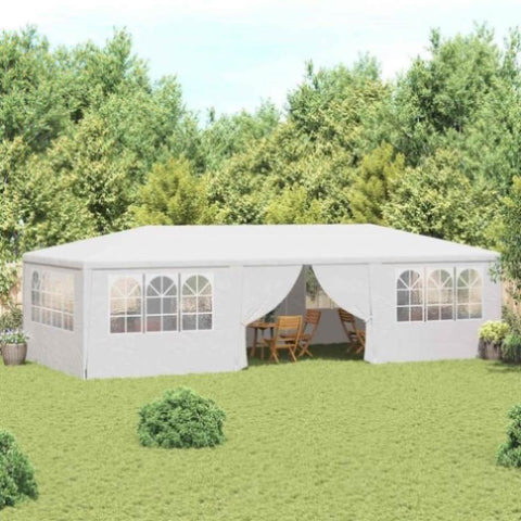 Professional Party Tent with Side Walls 4x9 m White 90 g/m 48529