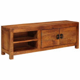 TV Cabinet with Shelf Brown 110 x 30 x 40 cm Solid mango wood 4104602