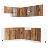 11 Piece Kitchen Cabinet Set "Porto" Old Wood Engineered Wood 3314909