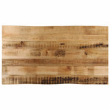 Table Top Live Edge 110x60x2.5 cm Solid Wood Rough Mango 370671