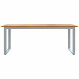 Garden Dining Table Grey 200 x 90 x 75 cm 4010597