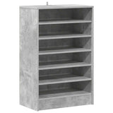 808949 Shoe Cabinet Concrete Grey 60x35x92 cm Engineered Wood