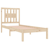 Bed Frame without Mattress Solid Wood Single 3104028