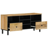 TV Cabinet 100x33x46 cm Solid Wood Mango 356909