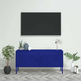 TV Cabinet Navy Blue 105x35x50 cm Steel 336226