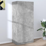 Wardrobe Concrete Grey 80x52x180 cm Engineered Wood 800625