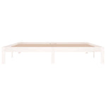 Bed Frame without Mattress White 180x200cm Super King Size 810381