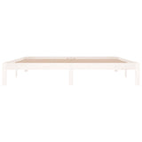 Bed Frame without Mattress White 180x200cm Super King Size 810381