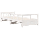 Daybed without Mattress White 80x200 cm Solid Wood Pine 854950