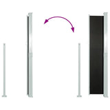 Retractable Side Awning 160 x 500 cm Black 45460