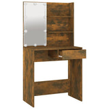 Dressing Table Brown Oak Engineered wood, Acrylic Compact 820483