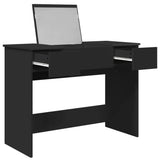 Dressing Table with Mirror Black 100x45x76 cm 840696