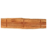 Table Top 160x40x3.8 cm Rectangular Solid Wood Acacia Live Edge 370640