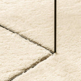 Rug HUARTE Short Pile Soft and Washable Cream 120 cm 375048