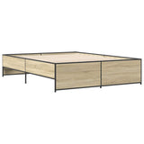 Bed Frame without Mattress Sonoma Oak 150x200 cm King Size 3279883
