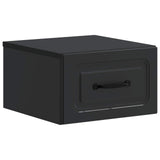 Wall-Mounted Bedside Cabinet 2 pcs Black 34.5 x 33 x 20 cm 899278