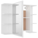 ZNTS 3 Piece Bathroom Furniture Set White Engineered Wood 3056952