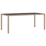 Garden Dining Set 9 pcs Beige Poly rattan 3334884