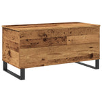ZNTS Coffee Table Old Wood 90x44.5x45 cm Engineered Wood 857442