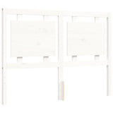 Bed Frame without Mattress White 140x200 cm Solid Wood 3194052