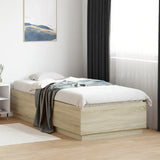 Bed Frame without Mattress Sonoma Oak 90x200 cm 3209725