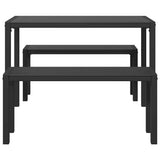 Garden Dining Set 3 pcs Anthracite Steel 42001769