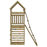 Playhouse with Climbing Wall Impregnated Wood Pine 3156921