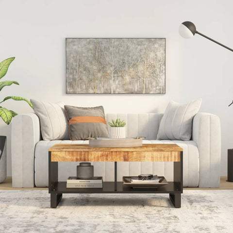 Coffee Table 90x50x40 cm Solid Wood Mango 352869