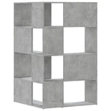 Corner Bookcase 4-Tier Concrete Grey 85x85x140 cm Engineered Wood 3307813