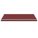 Manual Retractable Awning Burgundy 500x350 cm 3214990