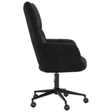 Relaxing Chair with Wheels Black Velvet 42022461