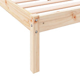 Extra Long Bed Frame without Mattress 180x220 cm Solid Wood Pine 852424