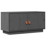 TV Cabinet Grey 80x34x40 cm Solid Wood Pine 818232