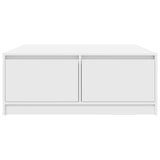 Coffee Table with Drawers White 100x100x40 cm 3328399