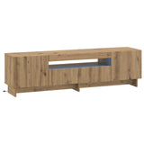 LED TV Cabinet Artisan Oak Engineered Wood 896034