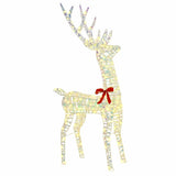 Reindeer Family 3 pcs Warm white 67 x 26 x 127 cm PET 42019050