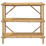 3-Layer Shelf 100x40x90 cm Bamboo 366458