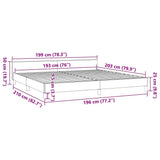 Bed Frame without Mattress White King Faux Leather 347534