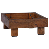 Plant Stand 3 pcs Brown 35 x 35 x 12 cm Mahogany Wood 42012382