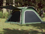 Camping Tent 4-Person Green Quick Release Waterproof 94356