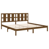 Bed Frame without Mattress Honey Brown 200x200 cm Solid Wood Pine 3105623