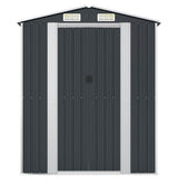 Garden Shed Anthracite 192x108x223 cm Galvanised Steel 319271