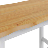 High Bar Table EKAI White 112 x 70 x 91 cm Solid Pine Wood 42037014
