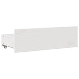 Bookcase Bed without Mattress White 160x200 cm Solid Wood Pine 3308955